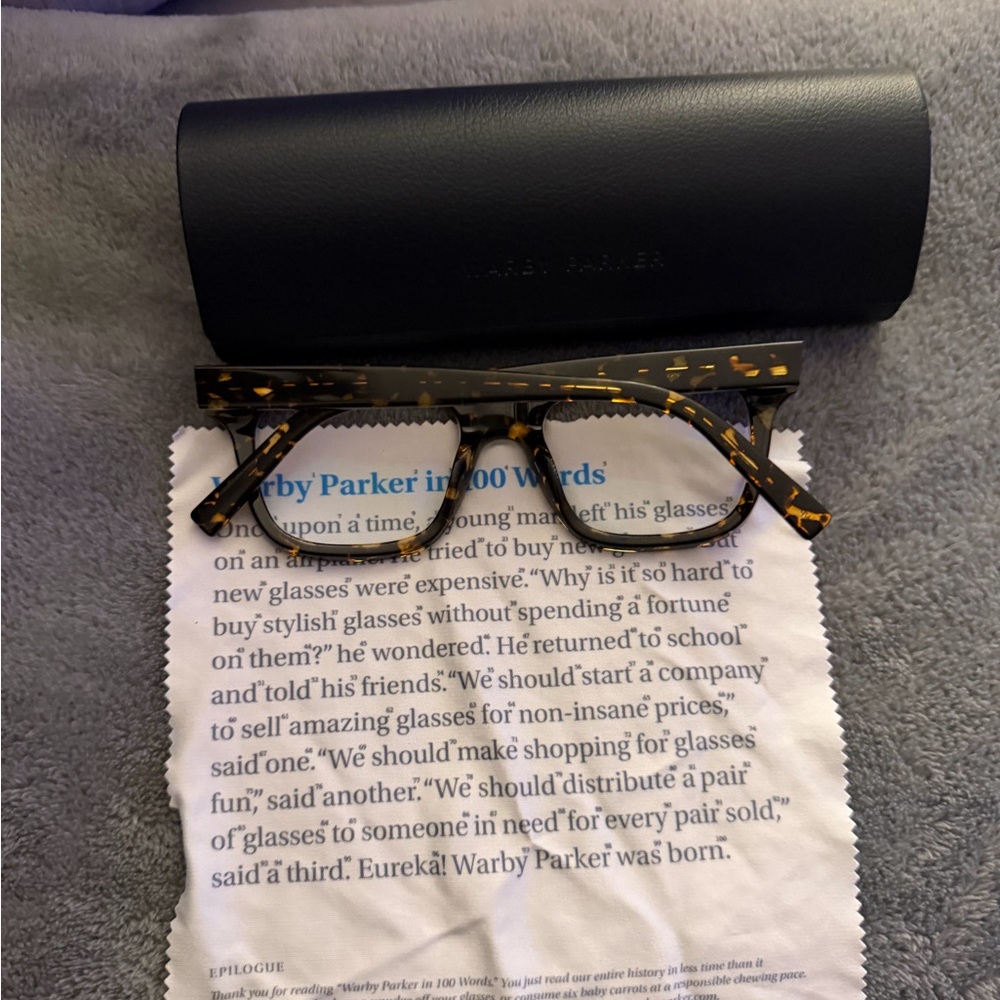 Warby Parker Winston Tortoise Shell Glasses